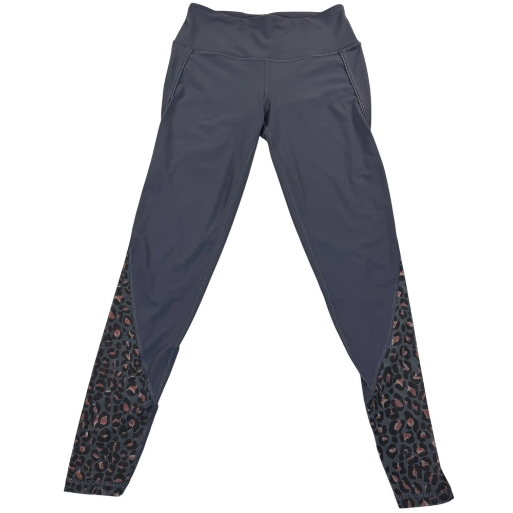 Victoria Secret Sport Leggings Womens Small Leopard Panel High Rise Yoga